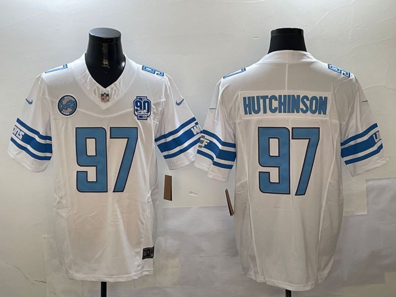 Men Detroit Lions #97 Hutchinson White three generations 2024 Nike Limited NFL Jersey style 01023->philadelphia eagles->NFL Jersey
